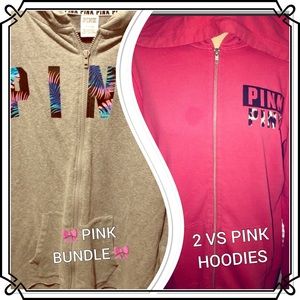 🎀 PINK HOODED SWEAT JACKET BUNDLE 🎀